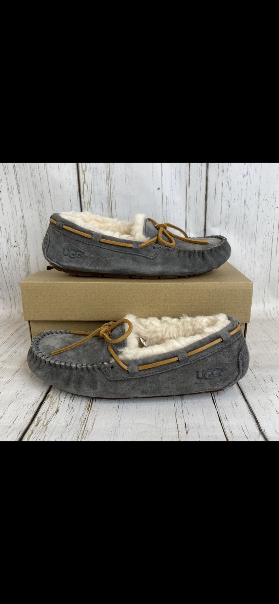 NEW Womens ugg dakota slippers pewter grey Size 5