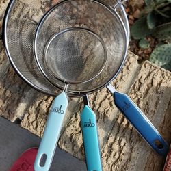 Set Of 3 Core Home Strainers New