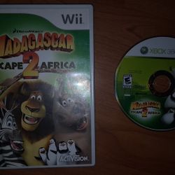 Madagascar 2 CiB Wii plus Madagascar 2 Xbox 360 disc only Copy 