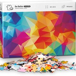 Challenging Abstract Art Puzzle, Colorful Jigsaw Puzzles 500 Piece