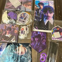 Wednesday Party Supplies 