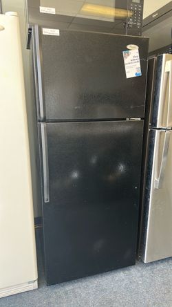 Black top freezer fridge