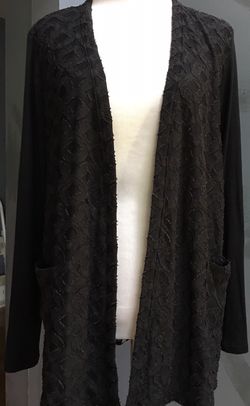 Simply Vera Wang Black cardigan/ medium