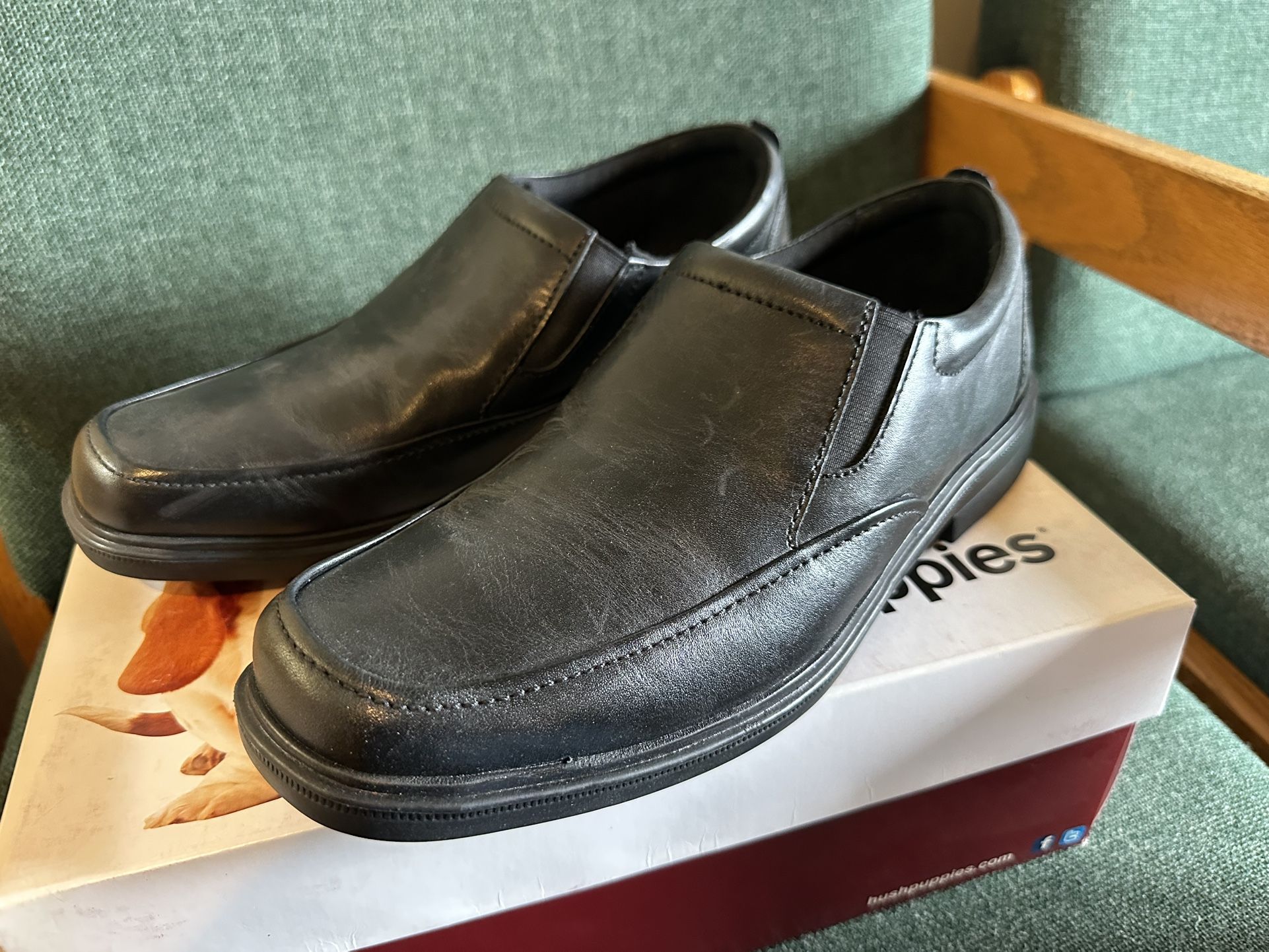 Mens Hush Puppies Dress Leather Dress Shoes (New!! / Size: 9.5)