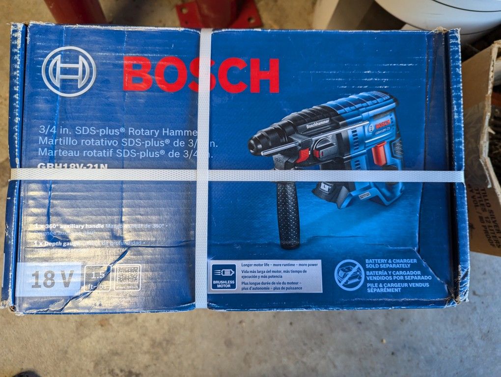 Bosch 18V SDS Rotary Hammer 3/4