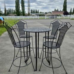 Bar Height Outdoor Set