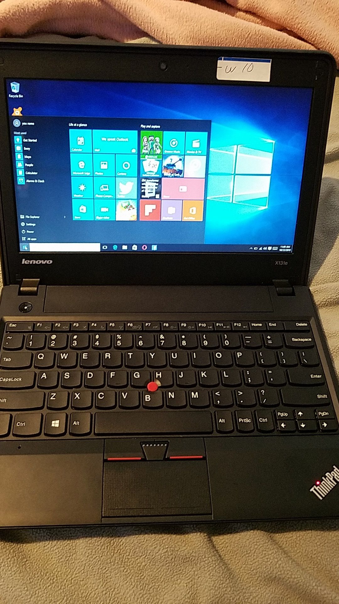 LAPTOP LENOVO THINKPAD X131E WINDOWS 10 11.5"SCREEN