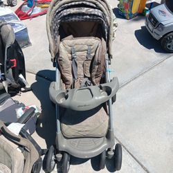 Eddie Bauer Children's Stroller And Car Seat