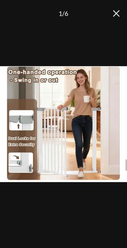 Brand new 41'' Extra Tall Baby Gate for Large Dogs Pets Indoor No Jumping Over, 30-32.6'' Wide Heavy Duty Puppy Gate for Doorways, Pressure Mounted