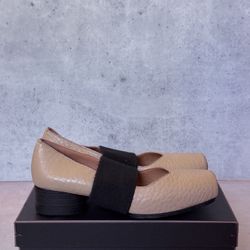 Uma Wang Strap High Ballet Heels Pumps US8 EU38 Off-White Black Band