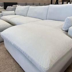 Ashley Cloud Cozy Moduler Sectional Sofa Couch Ottoman Options 