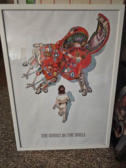 The ghost in the shell poster and frame