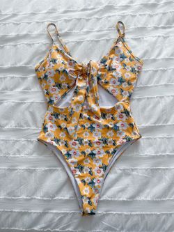 Yellow One Piece Bikini