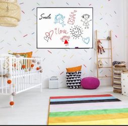 Brand NEW Lockways White Board Dry Erase Board 48 × 36 Magnetic Whiteboard