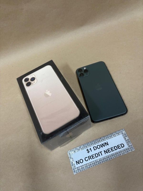 Apple IPhone 11 Pro Max Only $1 Today Pay The Rest Later!