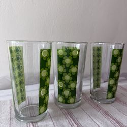 Vintage Mid Century Set Of Glasses 