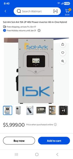 Sol ark 15kwh hybrid inverters