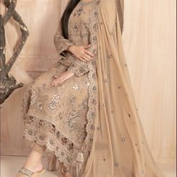 Embroidered Chiffon Dresses 