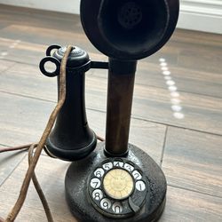 Vintage Kellogg Rotary Candlestick Phone 