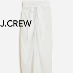 🌞(NEW) (1 AVAILABLE) WOMEN’S J.CREW WHITE 3-WAY CONVERTIBLE BEACH SARONG - SIZES: EXTRA SMALL (MSRP: $69.50)🌞