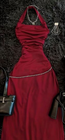 Red Holter Top Dress