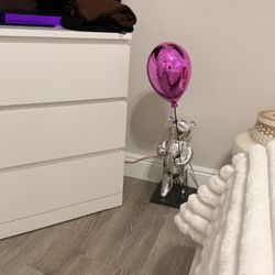 Sculpture Decor Bear With Balloons 