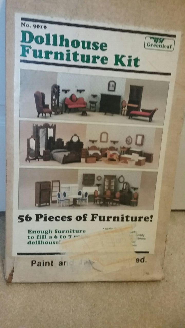 Greenleaf dollhouse furniture kit 56 pieces of furniture enough to fill
