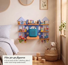 Magnetic Shelf for Toniebox – Blue