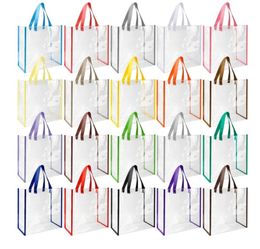 Plastic Tote Bag with Handles for Stadium Work Beach Sports(Classic Color)Plastic