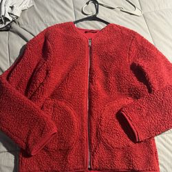 Lululemon Red Sherpa Jacket