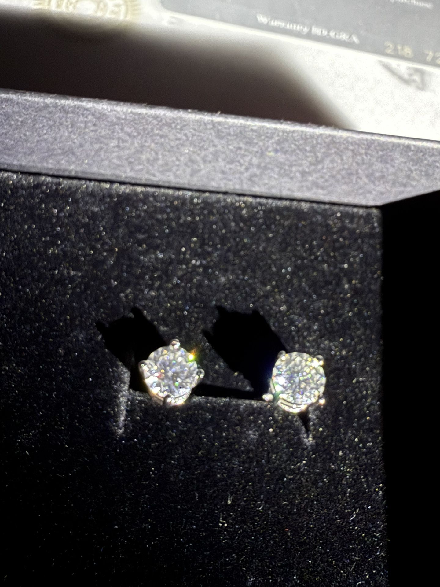 Sterling silver earrings 1/2 Carats