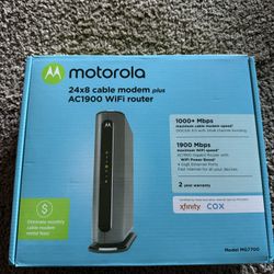 $40 Motorola WiFi Modem Plus Router