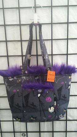 Nightmare before Christmas purse with faux fur