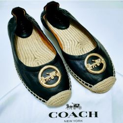 Coach Black Clara Espadrilles