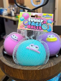 ORB Curiosities Funny Face Balls 😆🩷💜💙
