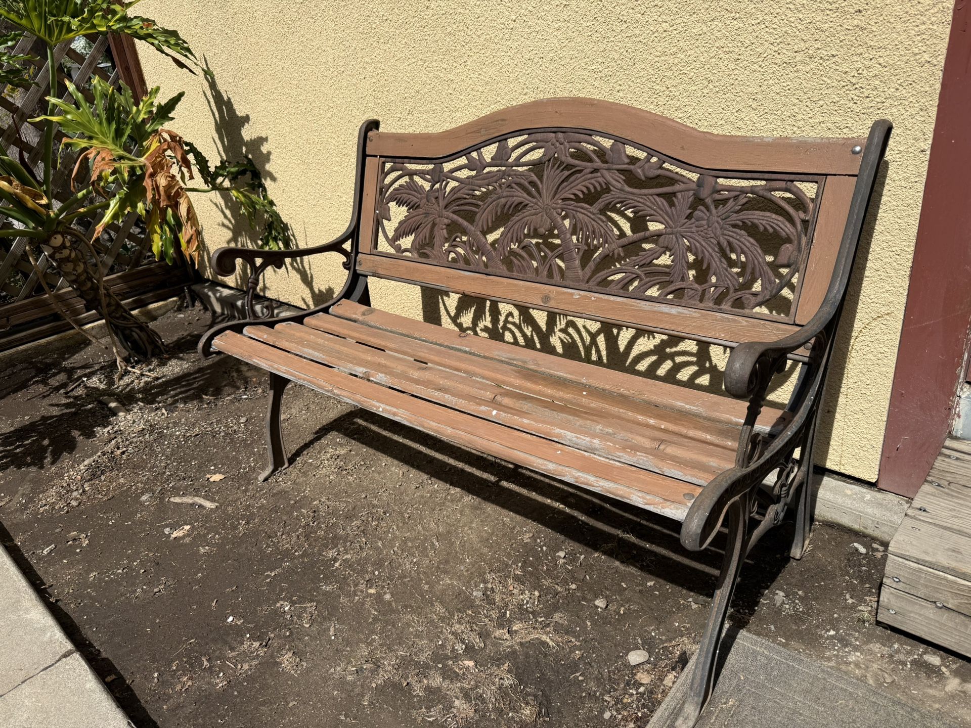 50” outdoor bench