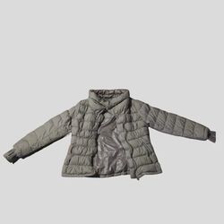 Athleta Women’s XL Downabout Purple Puffer Jacket Full Zip