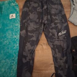 Nike Sportswear Blue Camo Pants Size Large 