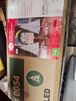Christmas tree with lights