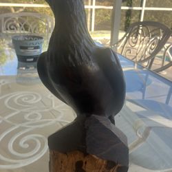 Hand Carved Ironwood Eagle