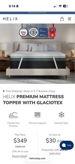 New Soft helix sleep queen mattress topper