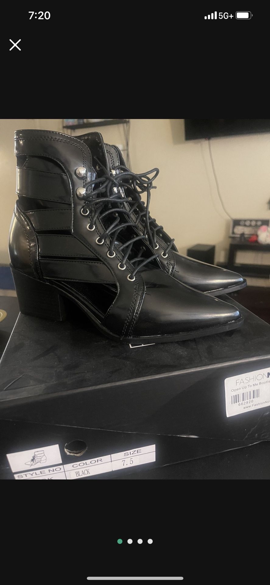 7.5 Women Black Boots