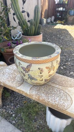 Chinese Porcelain Enamel Motif Jardiniere planter