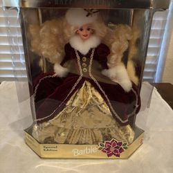 1996 Barbie Special Edition Happy Holidays Doll