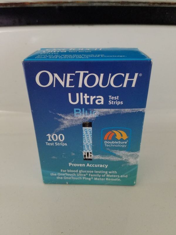 Diabetic test strips for the One Touch Ultra. 2 boxxes of 100 count