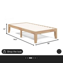 Wood Bed Frame Twin