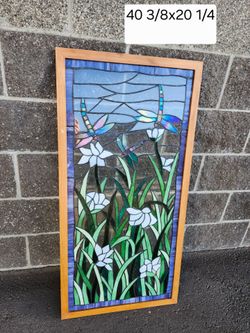 Stains glass flowers $60