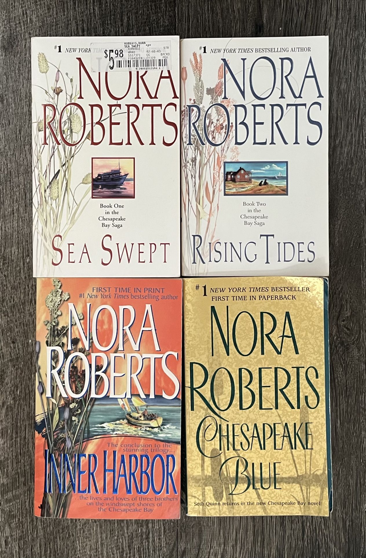 Nora Roberts, Chesapeake Bay Series (4 Books Collection Set)