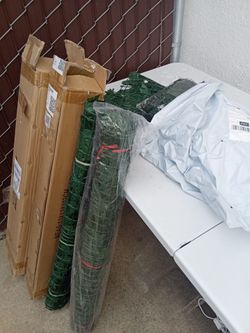 Green Plastic Garden Fence Roll