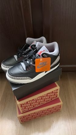 Jordan 3s black cement 2024
